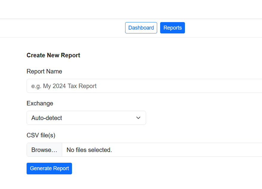 Step 1: Upload trading data